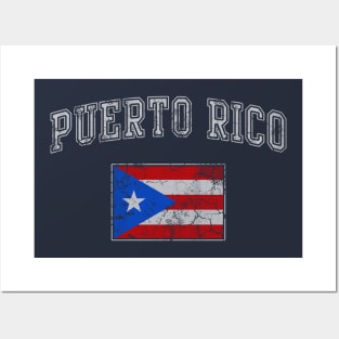 Vintage Puerto Rico Flag Puerto Rican Posters and Art